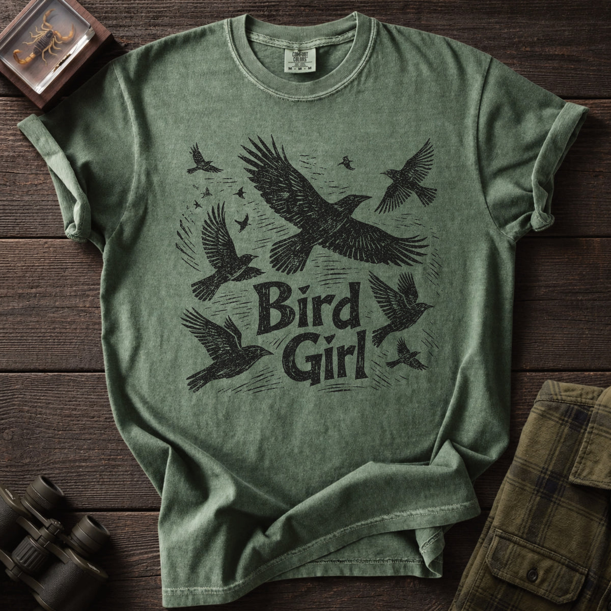 Bird Girl Crow T-Shirt - Unsung Wild
