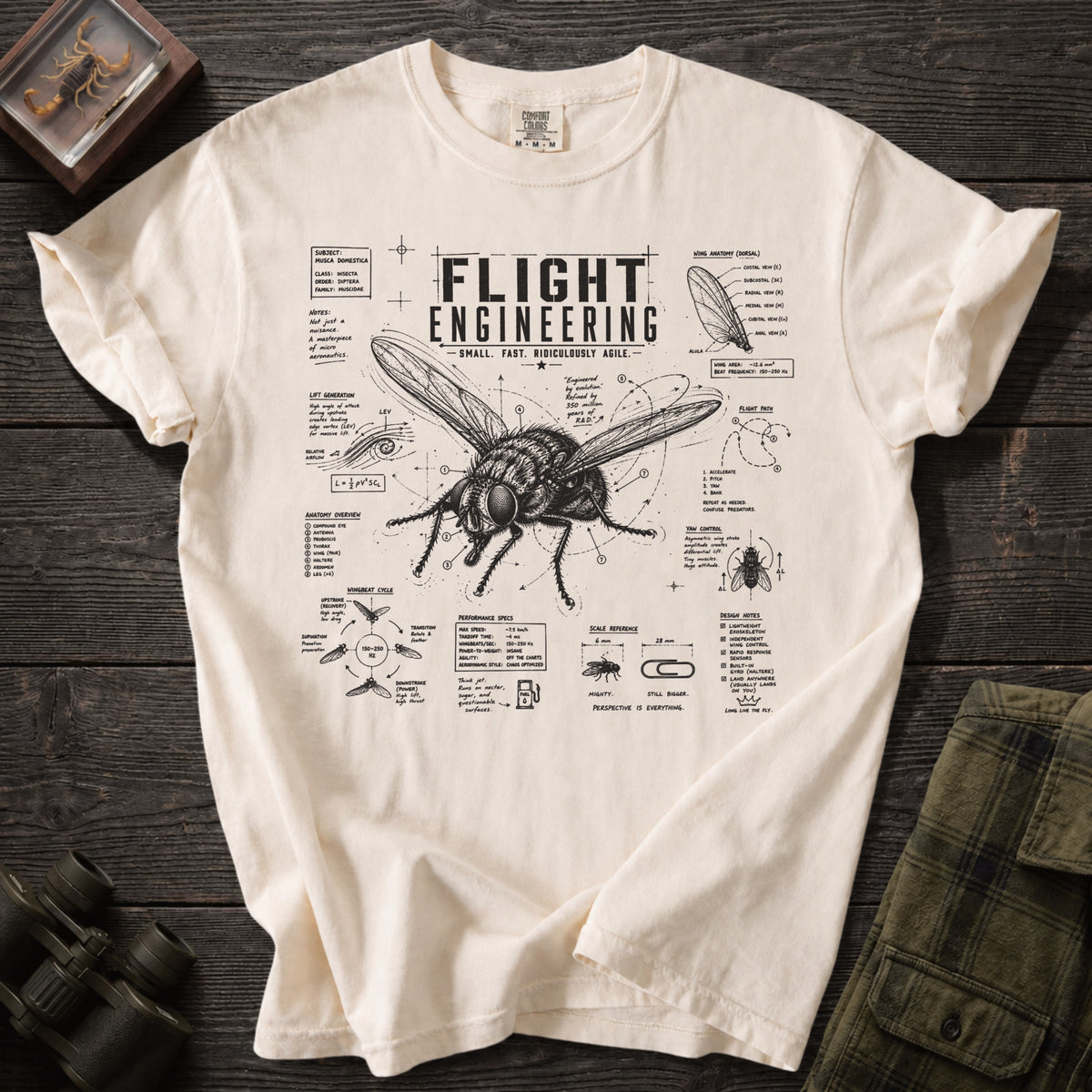 Flight Engineering Housefly T-Shirt - Unsung Wild