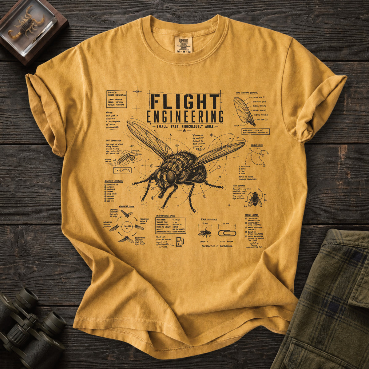 Flight Engineering Housefly T-Shirt - Unsung Wild