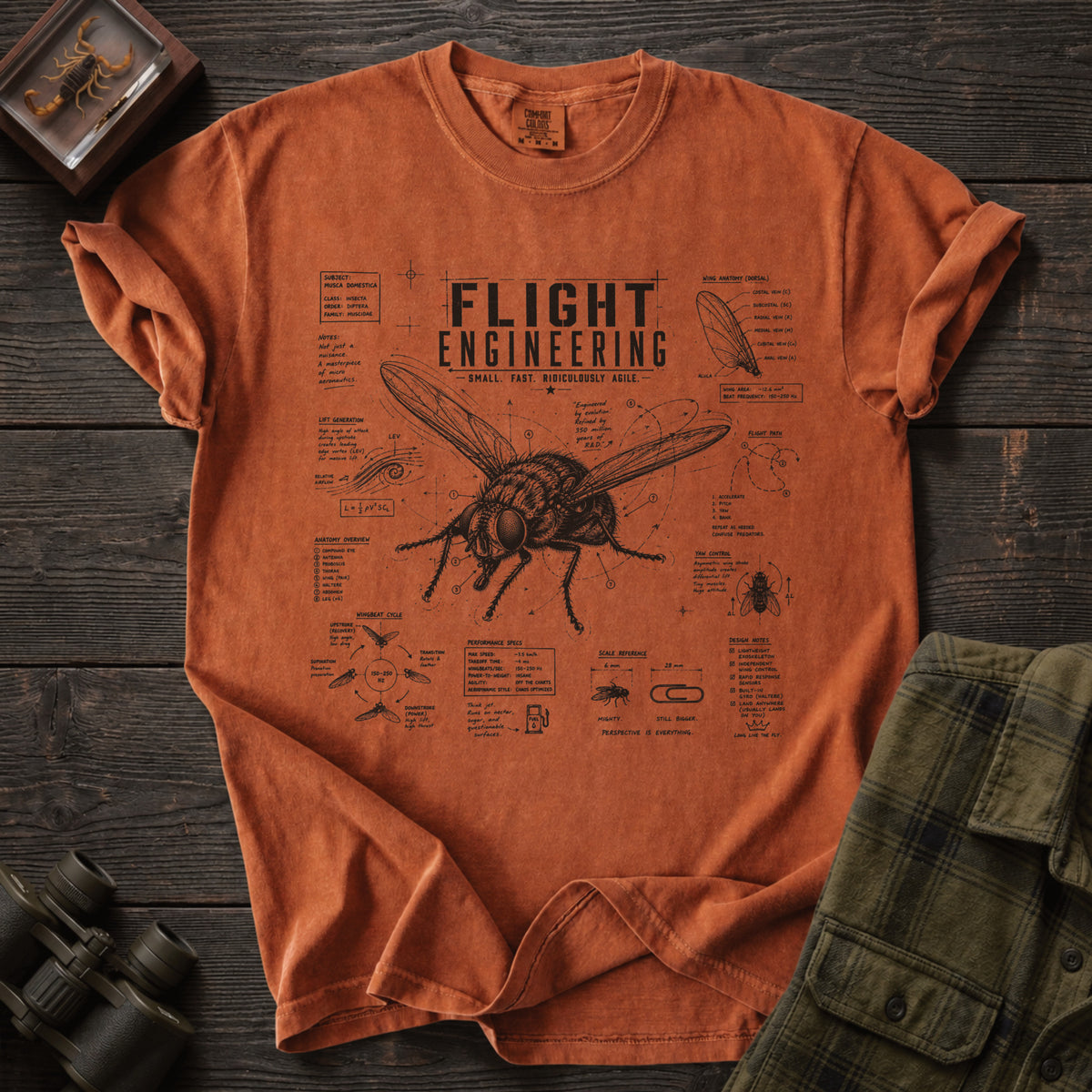 Flight Engineering Housefly T-Shirt - Unsung Wild