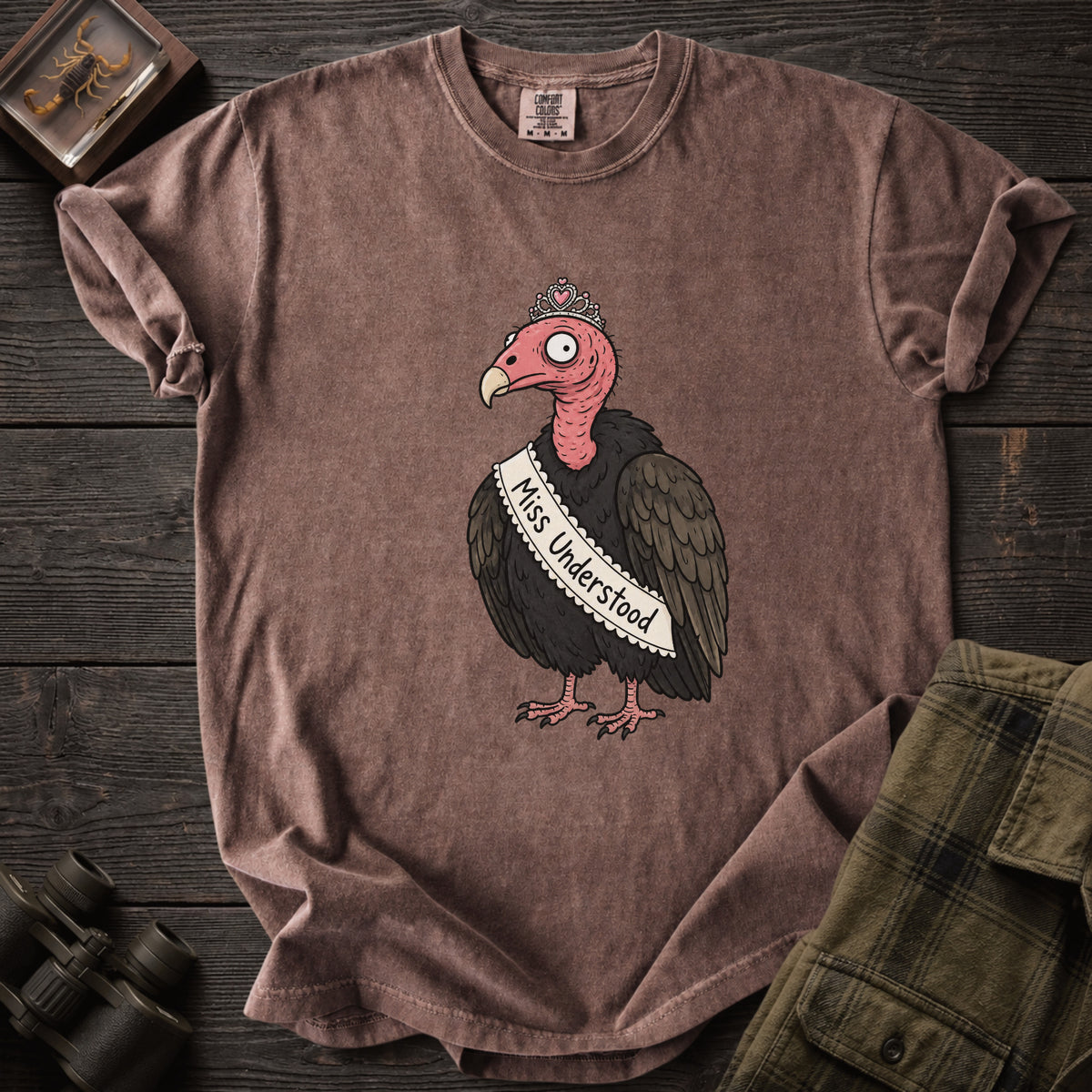 Miss Understood Funny Vulture T-Shirt - Unsung Wild