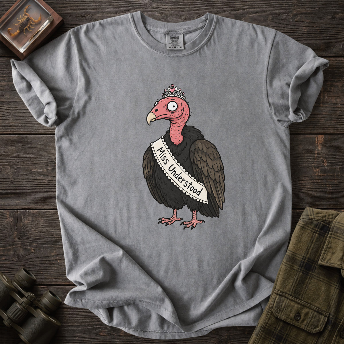Miss Understood Funny Vulture T-Shirt - Unsung Wild