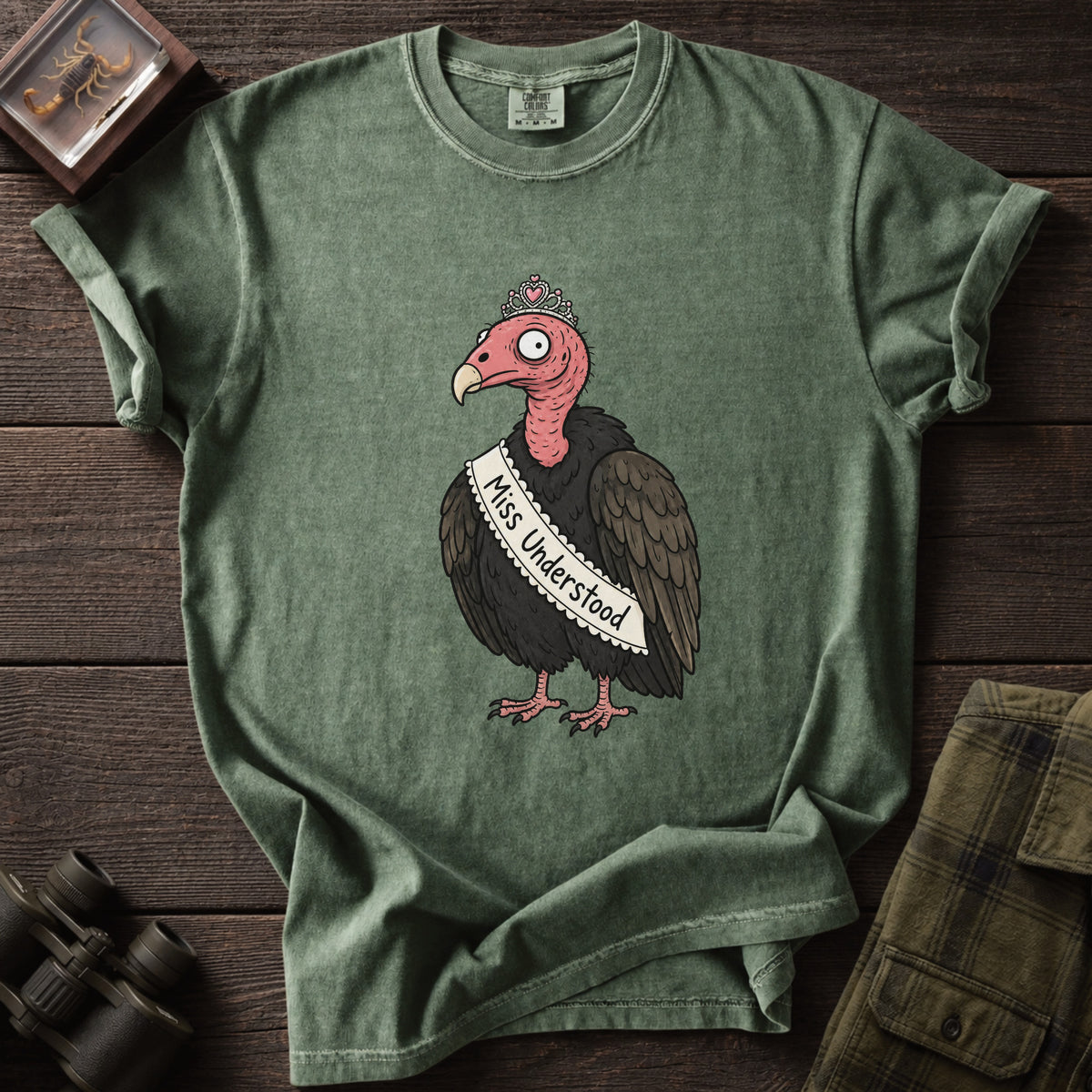 Miss Understood Funny Vulture T-Shirt - Unsung Wild