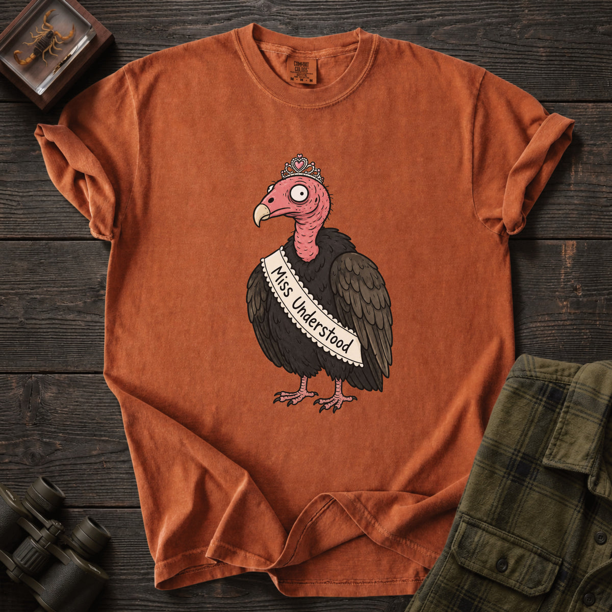 Miss Understood Funny Vulture T-Shirt - Unsung Wild