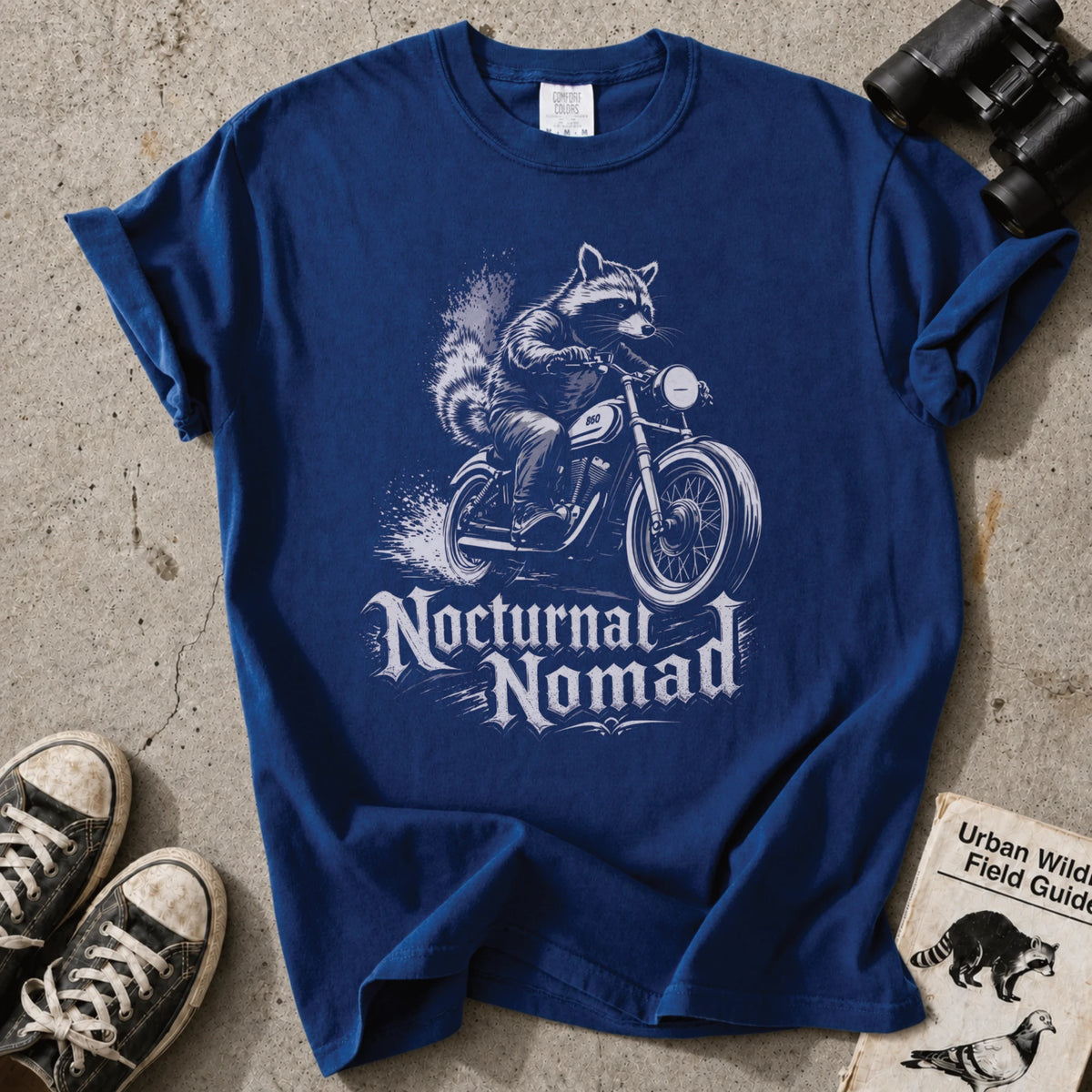 Nocturnal Nomad Raccoon T-Shirt