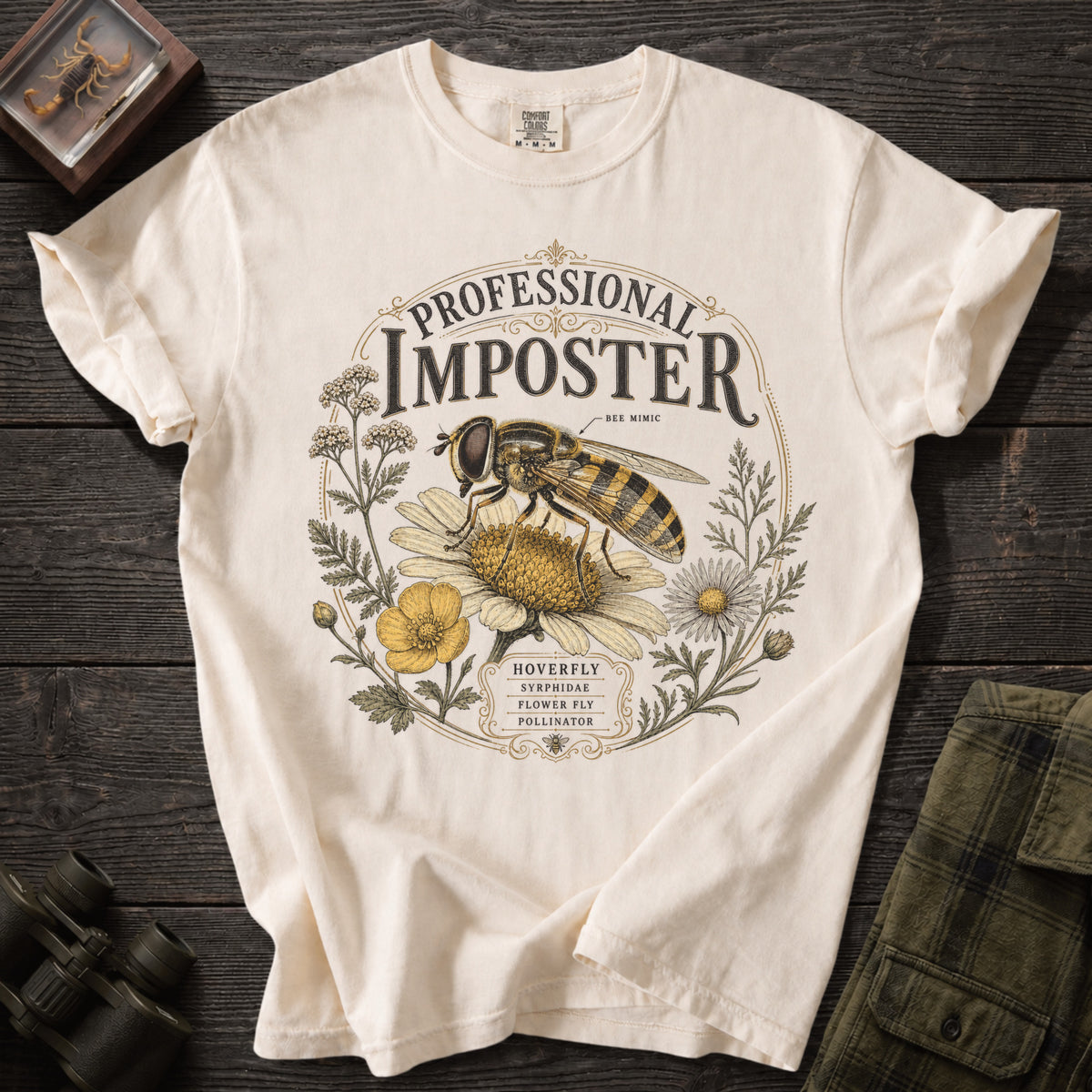 Professional Imposter Hoverfly T-Shirt - Unsung Wild