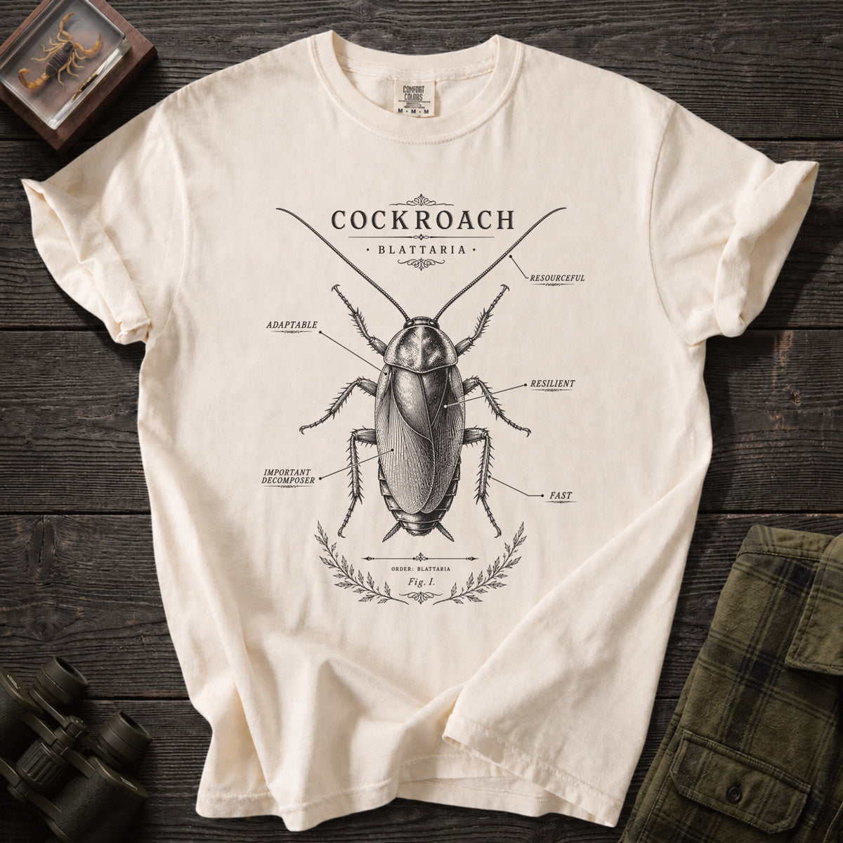 Scientific Cockroach T-Shirt - Unsung Wild