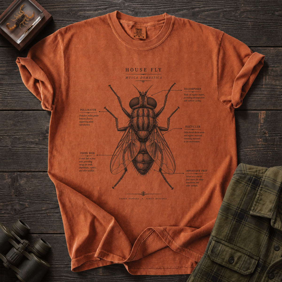 Scientific Housefly T-Shirt - Unsung Wild