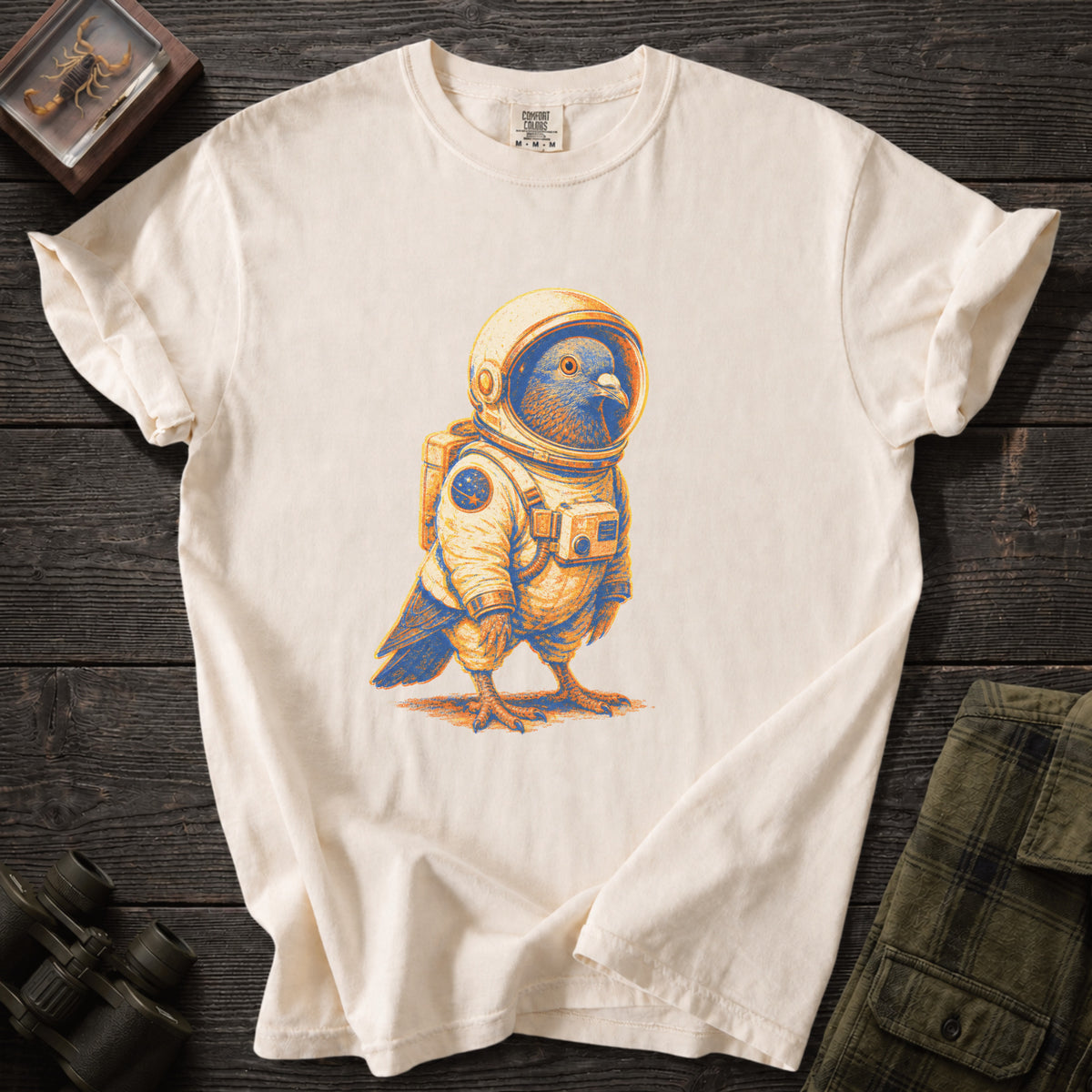 Space Pigeon Graphic Tee - Unsung Wild