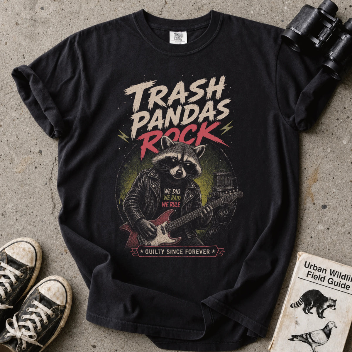 Trash Pandas Rock Raccoon T-Shirt