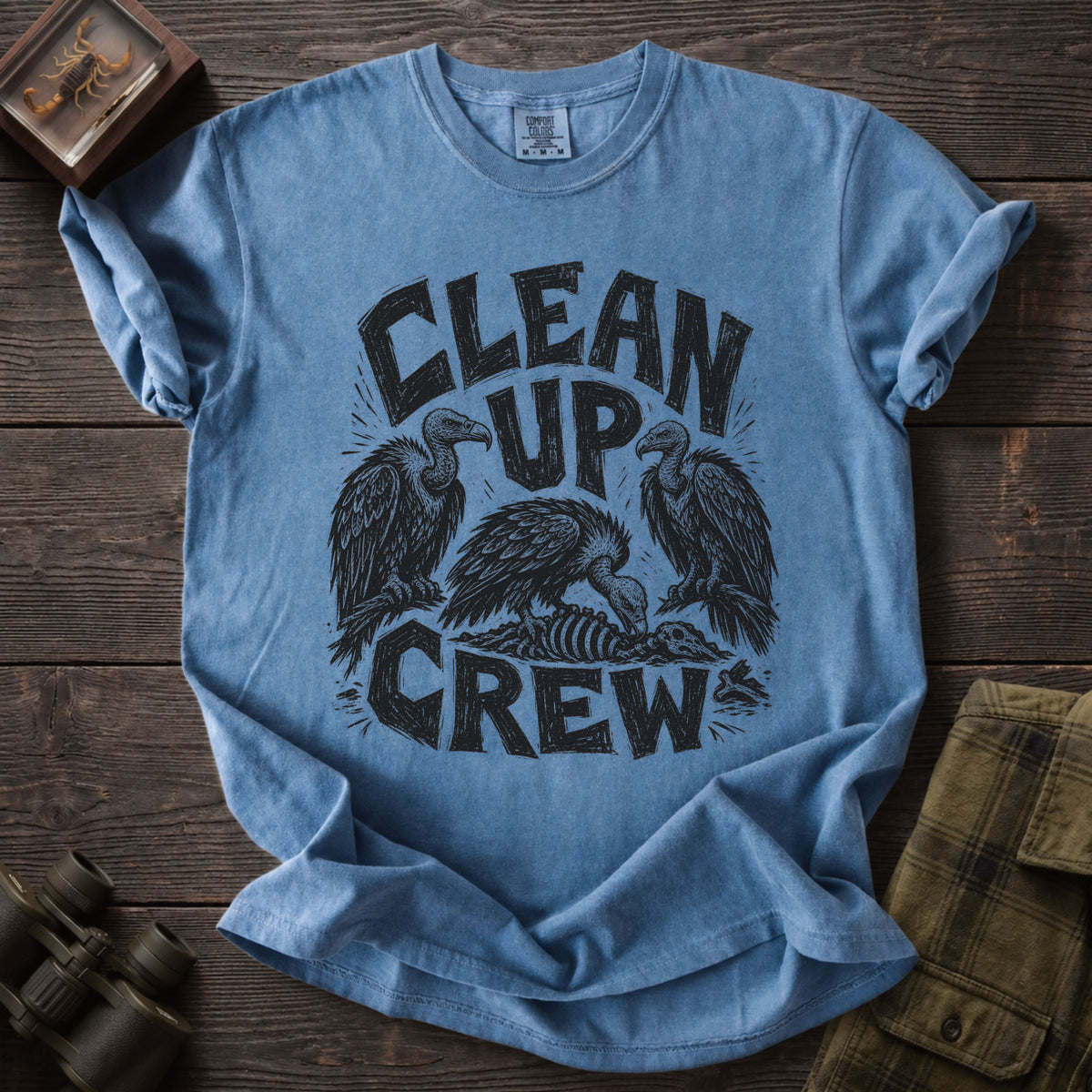Clean up Crew Vulture T-Shirt - Unsung Wild