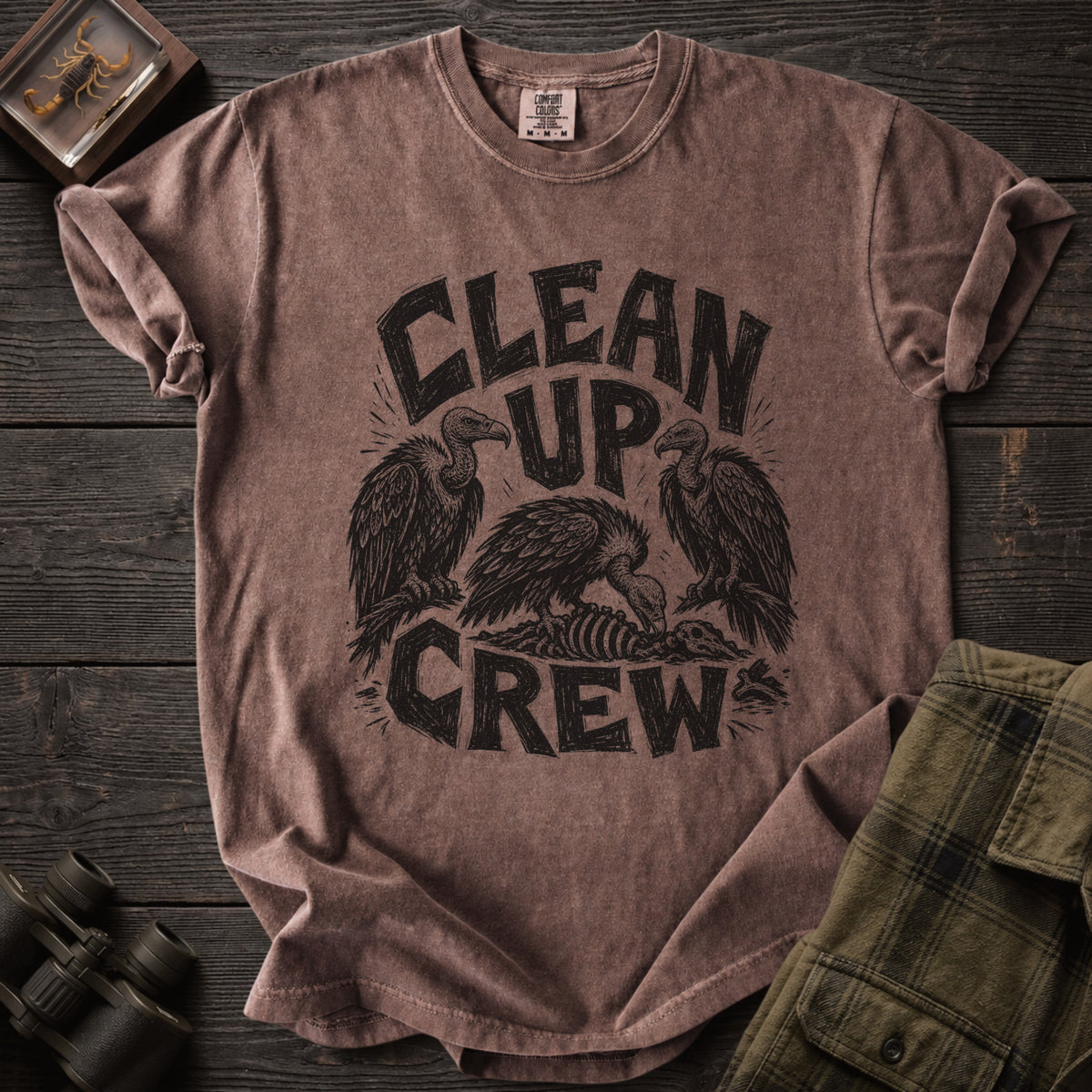 Clean up Crew Vulture T-Shirt - Unsung Wild