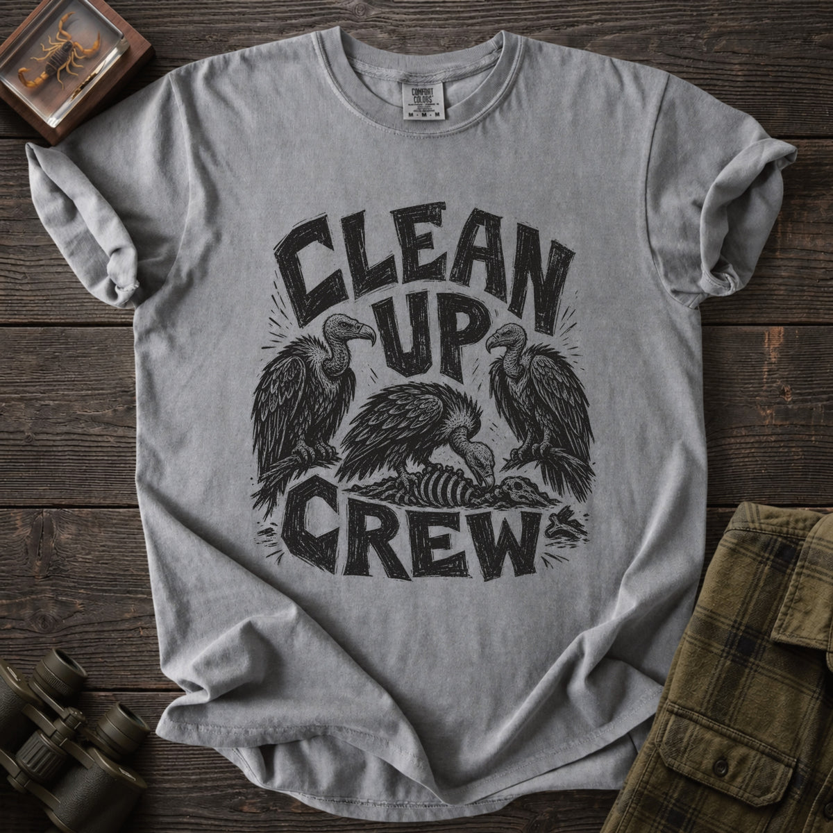 Clean up Crew Vulture T-Shirt - Unsung Wild