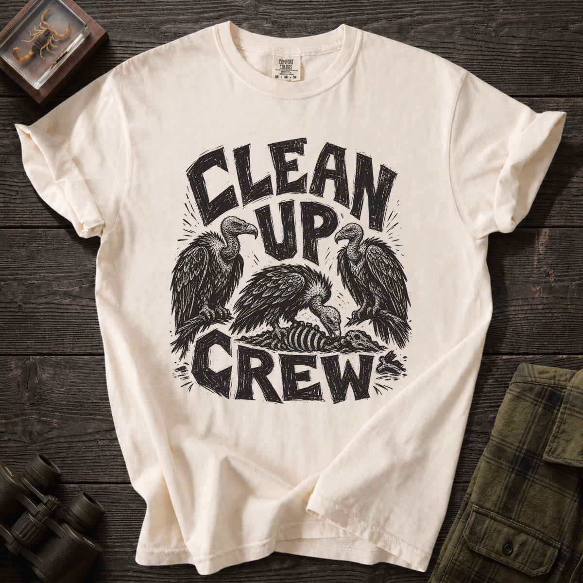 Clean up Crew Vulture T-Shirt - Unsung Wild