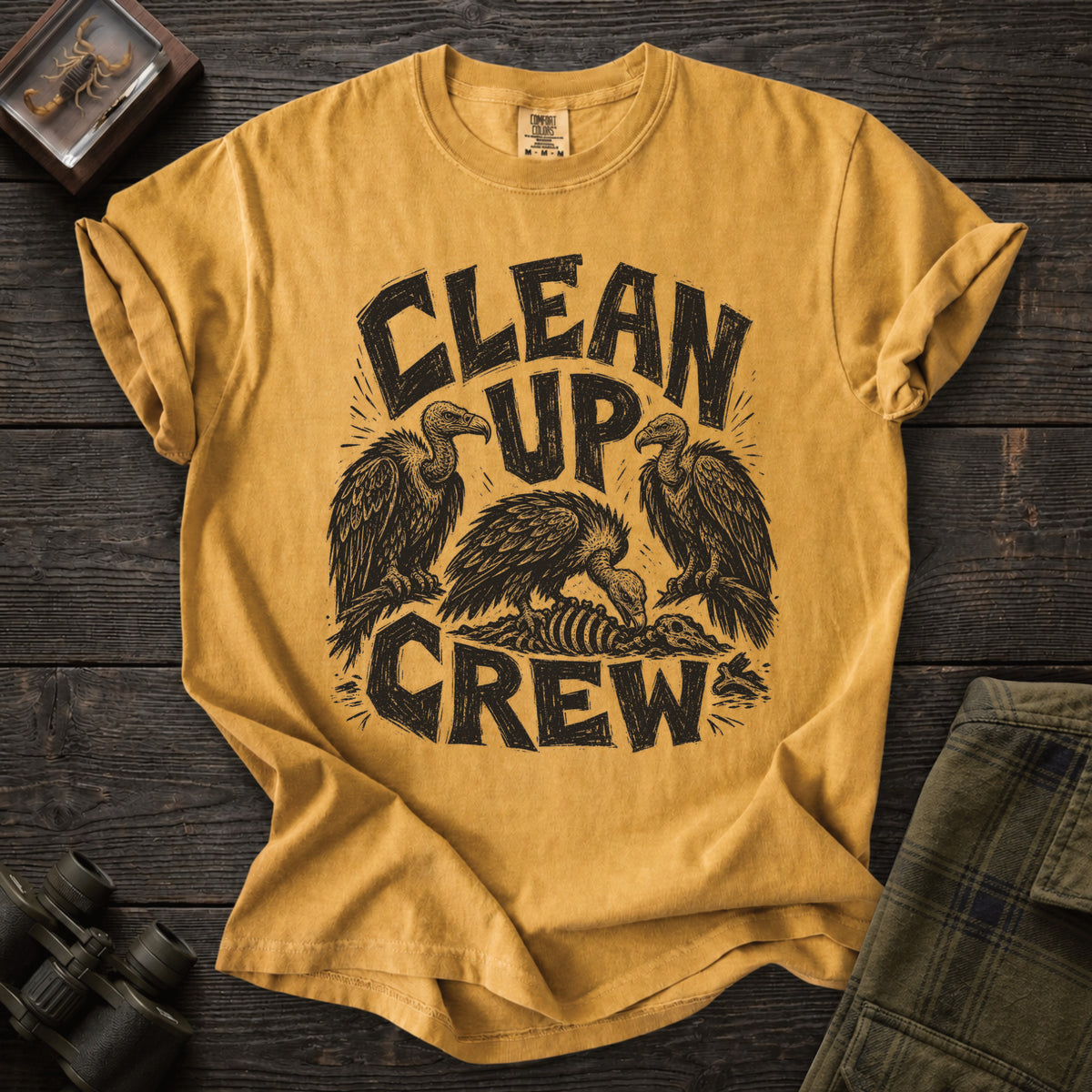 Clean up Crew Vulture T-Shirt - Unsung Wild
