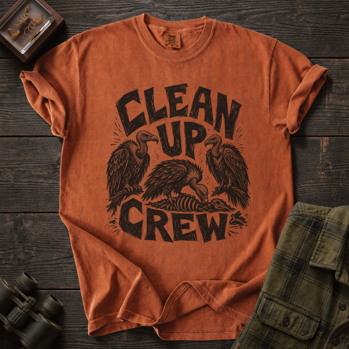 Clean up Crew Vulture T-Shirt - Unsung Wild