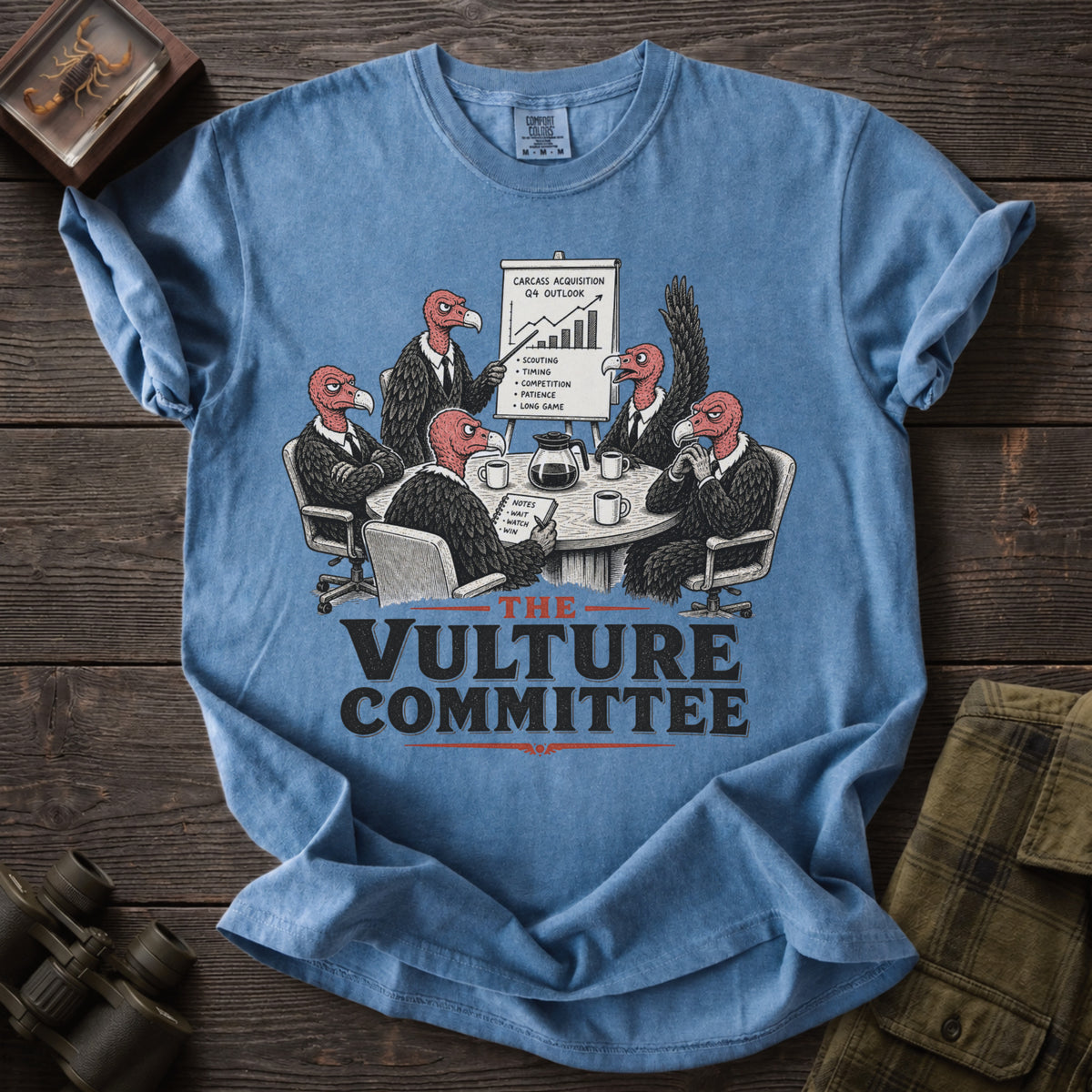 The Vulture Committee - Funny Vulture Graphic Tee - Unsung Wild