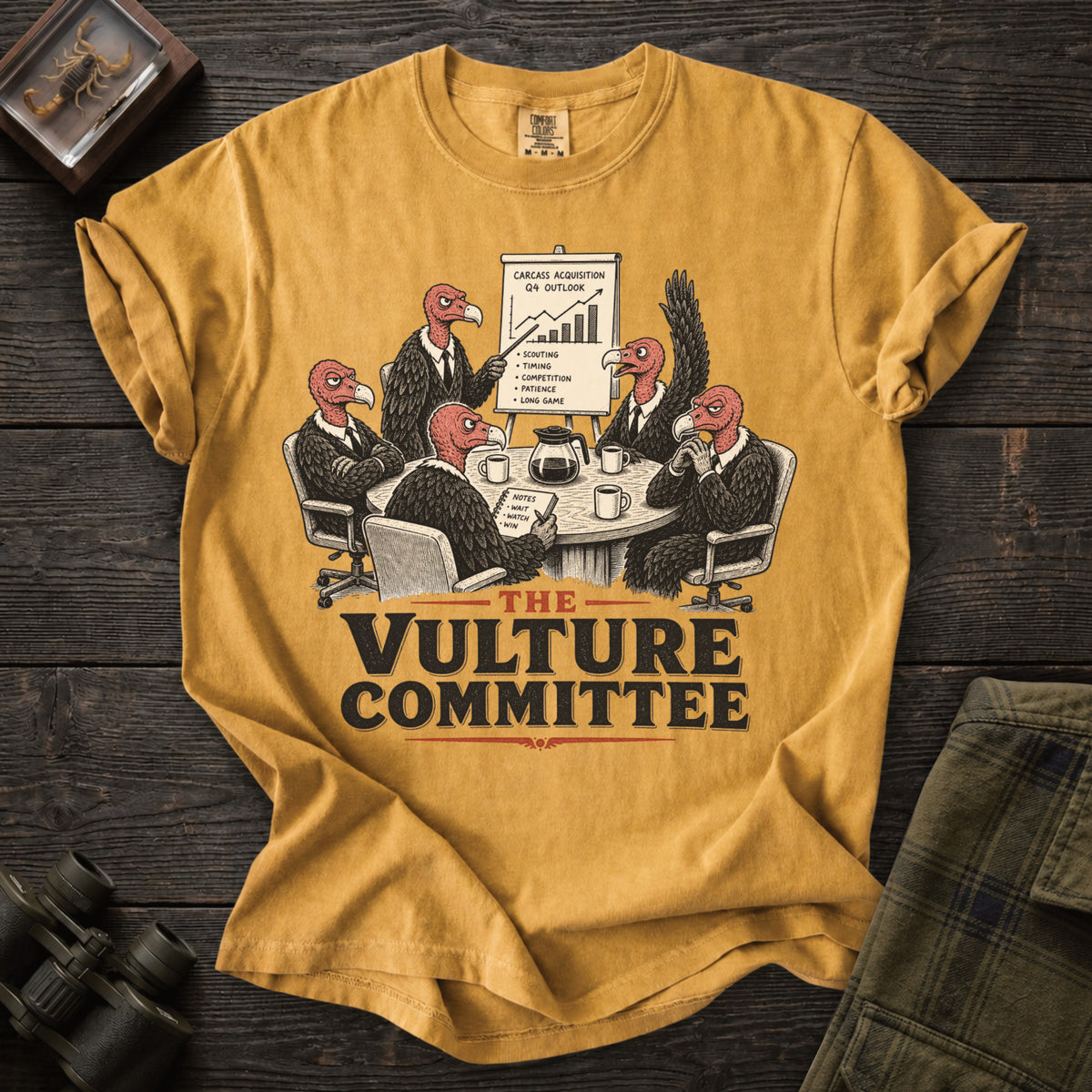 The Vulture Committee - Funny Vulture Graphic Tee - Unsung Wild
