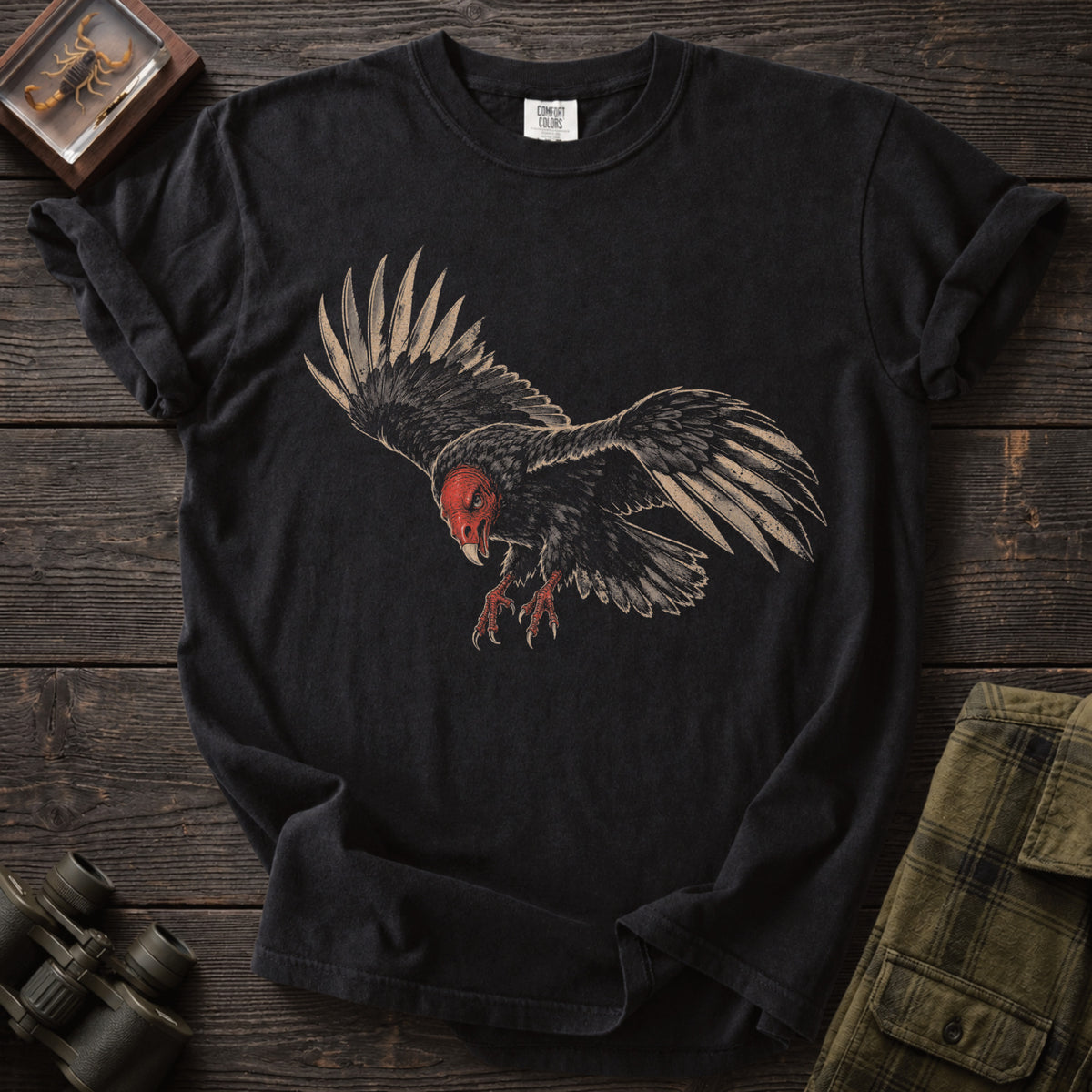 Turkey Vulture in Flight T-Shirt - Unsung Wild