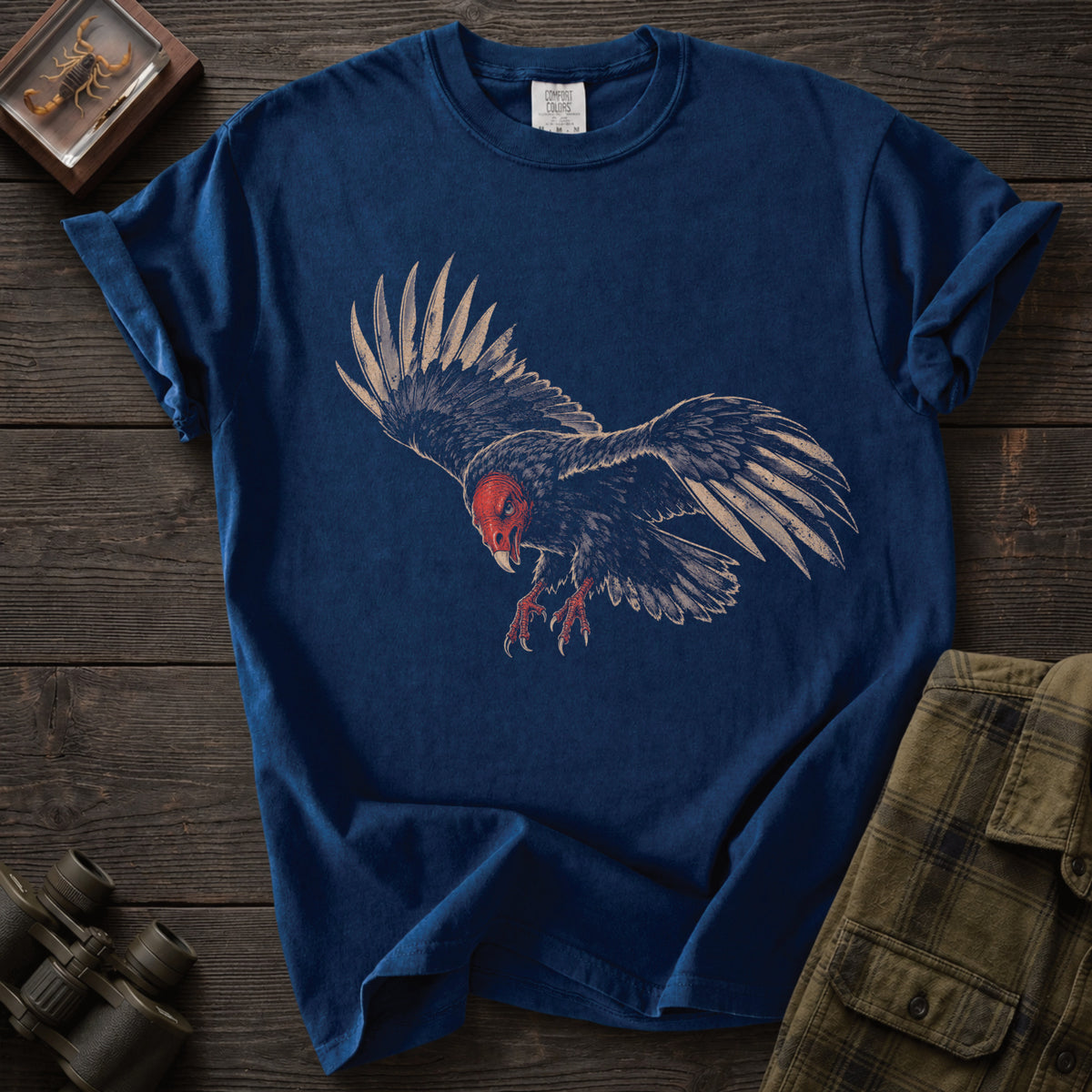 Turkey Vulture in Flight T-Shirt - Unsung Wild