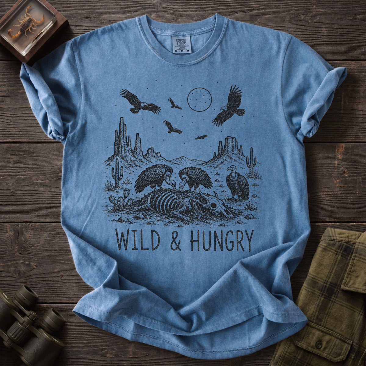 Wild & Hungry Vulture T-Shirt - Unsung Wild
