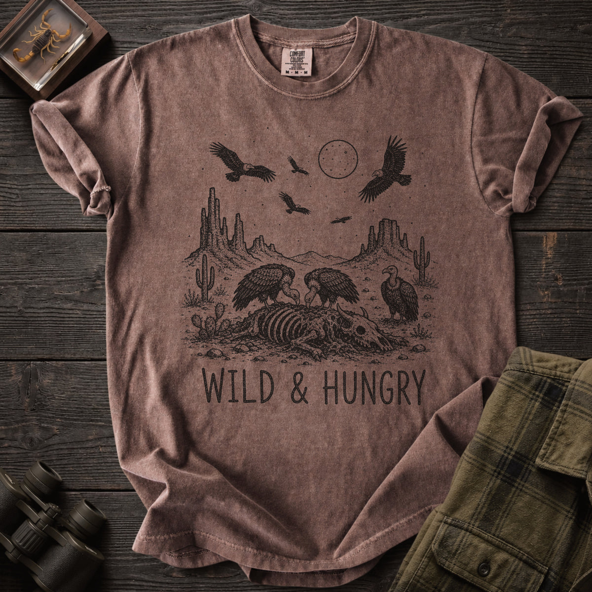 Wild & Hungry Vulture T-Shirt - Unsung Wild