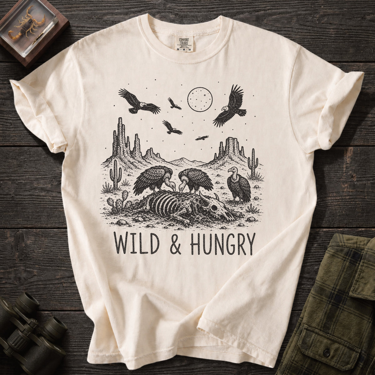 Wild & Hungry Vulture T-Shirt - Unsung Wild