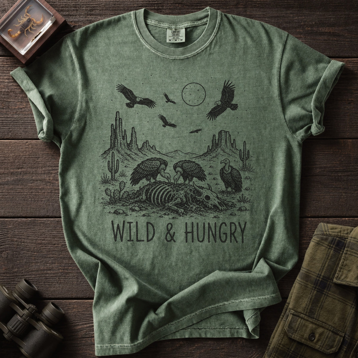Wild & Hungry Vulture T-Shirt - Unsung Wild
