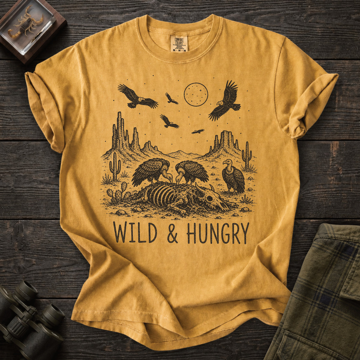 Wild & Hungry Vulture T-Shirt - Unsung Wild