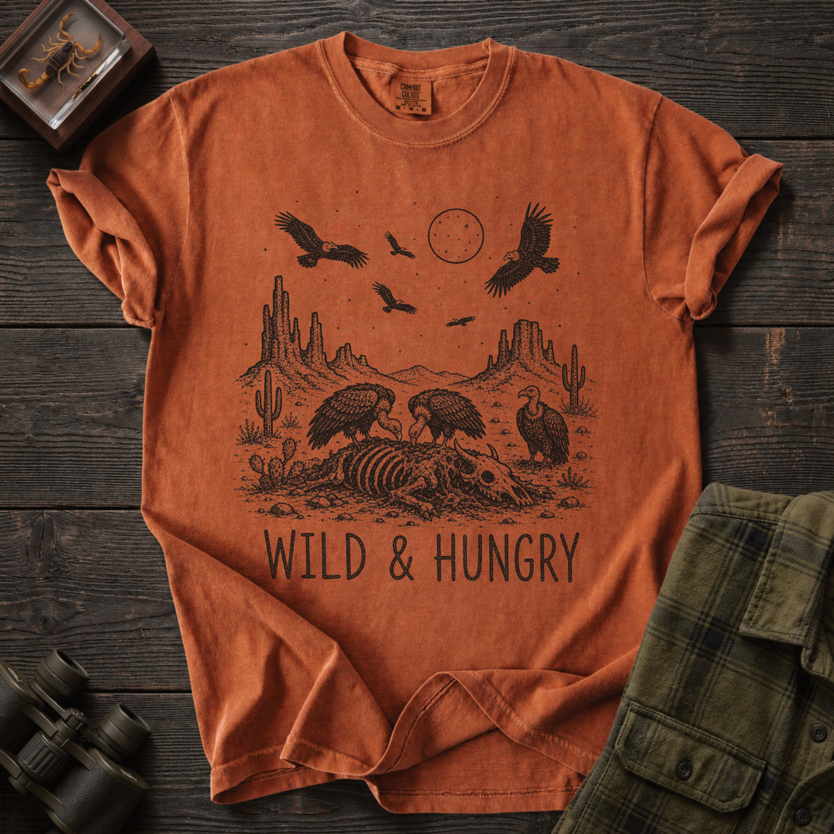 Wild & Hungry Vulture T-Shirt - Unsung Wild