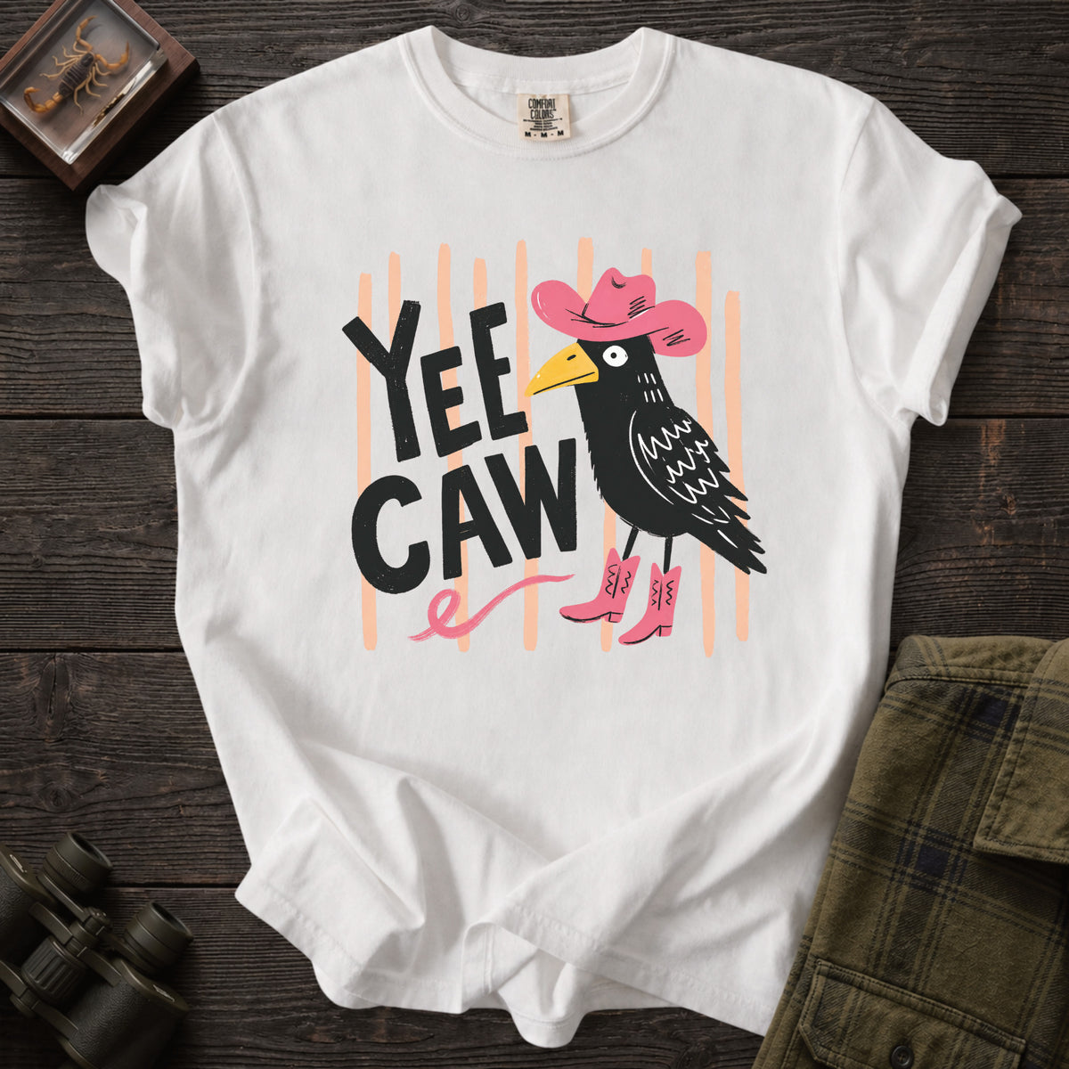 Yee Caw - Crow Cowboy Graphic Tee - Unsung Wild
